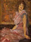 FECHIN Nicolai Ivanovich,Porträt einer Dame in einem rosa Kleid,Auktionshaus Dr. Fischer 2011-11-17