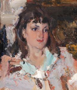 FECHIN Nicolai Ivanovich 1881-1955,Portrait of Mary Kiker,1931,Sotheby's GB 2023-11-14