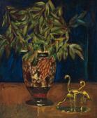 FECHIN Nicolai Ivanovich 1881-1955,Still Life With Plant and Sculpture,1927,Shannon's US 2013-10-24