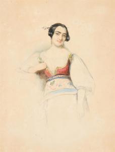 FECHNER Eduard Clemens 1799-1861,Lady in traditional dress,Dreweatts GB 2021-10-21