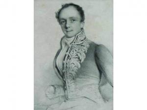 FECHNER Eduard Clemens 1799-1861,Portrait d'un membre de l'Institut,Ader FR 2007-06-08
