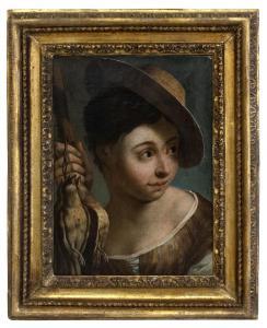 FEDELI IL MAGGIOTTO Domenico,Ritratto di fanciulla con cappello,Gliubich Casa d'Aste 2023-07-07
