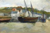 FEDER Aizik 1885-1943,Boats in a harbour,Bonhams GB 2012-06-27