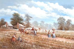 FEDERICO Al 1900-1900,Picking Cotton,Simpson Galleries US 2014-09-28
