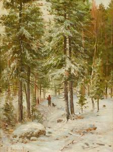 FEDOROV Simeon Fedorovich 1867-1910,Hunter in the winter forest,19th century,Sovcom RU 2023-09-26