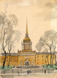 fedorovich lapshine nikolai 1891-1942,Views of Leningrad and Surrounding Area, nine wo,MacDougall's 2012-11-25
