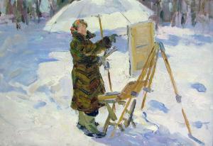 FEDOROVICH TOKAREV Vladimir 1918-1988,Paysage d'hiver,Millon & Associés FR 2008-06-16