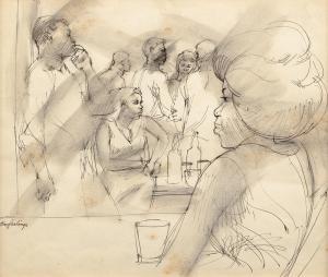 feelings tom 1933-2003,Untitled (Bar Scene),1950,Treadway US 2019-09-15