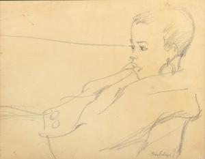 feelings tom 1933-2003,Untitled (Seated Woman),1950,Treadway US 2019-11-24