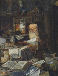 FEHR Julius 1860-1900,A Rabbi scholar in his study,Christie's GB 2014-01-29