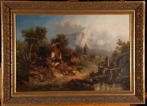 FEHRMANN O 1800-1800,Continental alpine landscape,Burstow and Hewett GB 2009-09-23