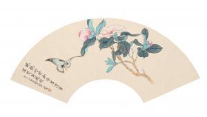 FEI AN YU 1888-1959,Butterfly and Camellia,1941,Bonhams GB 2023-12-02