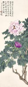 FEI AN YU 1888-1959,Peonies in Purple,1948,Sotheby's GB 2024-04-08
