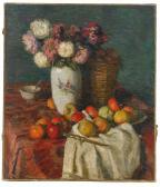 FEIGIN MOISEI ALEXANDROVICH,Still Life with Vase and Fruit,Stockholms Auktionsverket 2008-03-13