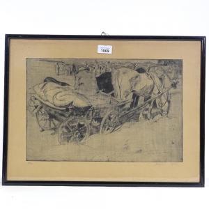 FEIGLER Fritz 1889-1948,farm cart,1920,Burstow and Hewett GB 2020-02-19