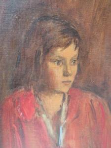 FEILD MAURICE 1905-1988,portrait study of a young girl,Cuttlestones GB 2021-09-02