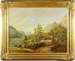 FEILHAMMER Franz Anton 1817-1888,ALPINE LANDSCAPE,1865,Zezula CZ 2016-04-09