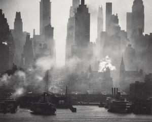 FEININGER Andreas 1906-1999,42nd Street as viewed from Weehawken,1942,Christie's GB 2019-06-19