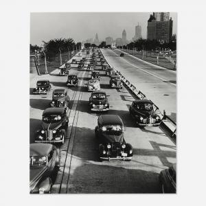 FEININGER Andreas 1906-1999,Chicago, Lake Shore Drive, Looking South ,1941,Toomey & Co. Auctioneers 2024-02-23