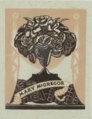 FEINT Adrian George 1894-1971,Bookplate - Mary McGregor,1933,Leonard Joel AU 2009-12-13