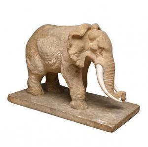 FELDKIRCHNER Georges 1885-1952,Grand éléphant d\’Afrique,1942,Art Richelieu FR 2018-05-04