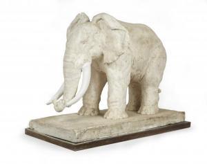 FELDKIRCHNER Georges 1885-1952,Grand éléphant d\’Afrique,1941,Tradart Deauville FR 2019-05-31