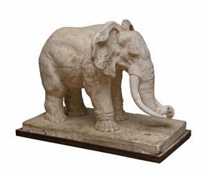 FELDKIRCHNER Georges 1885-1952,Grand Eléphant d\’Afrique,1941,Art Richelieu FR 2018-05-04