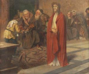 FELDMANN Louis 1856-1928,Ecce homo - Christus vor Pontius Pilatus,Von Zengen DE 2017-09-08