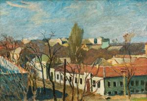 FELKEL Karl 1896-1973,Row of houses,im Kinsky Auktionshaus AT 2020-03-04