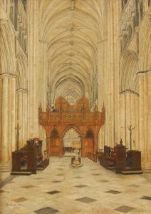 FELL Gertrude,Cathedral interior,1909,Golding Young & Mawer GB 2016-02-17