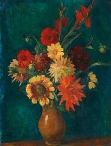 FELLINGER Leo 1884-1976,A Colourful Bouquet of Flowers,Palais Dorotheum AT 2021-12-18