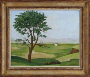 FELLINI William 1960,Tree and House in Valley,1942,South Bay US 2020-07-18