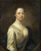 FELLOWES James 1690-1760,Portrait of a lady, half-length, in a white silk d,Bonhams GB 2012-10-24