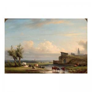 FELS Jan Jacob 1816-1883,CATTLE WATERING IN AN EXTENSIVE RIVER LANDSCAPE,Sotheby's GB 2006-09-27