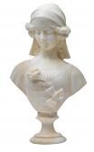 FENCI A,A bust of a girl with a lily,1900,Palais Dorotheum AT 2015-09-24