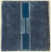 FEND Dietmar 1949,Abstrakte Komposition in Blau- und Grautönen,Zeller DE 2016-09-24