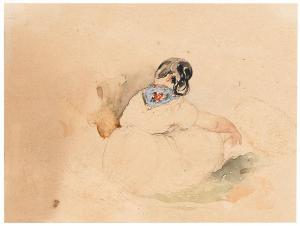 FENDI Peter 1796-1842,The back view of a woman seated,Palais Dorotheum AT 2023-04-04