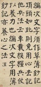 FENG QIAN 1740-1795,Standard Script Calligraphy,Christie's GB 2017-05-29
