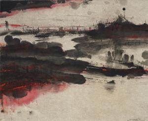 FENG Xiao Min 1959,Composition N°01-08-03,2003,Christie's GB 2018-12-05