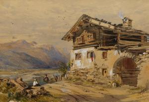 FENN William Wilthieu 1827-1906,Alpine chalet,1854,Rosebery's GB 2022-03-01
