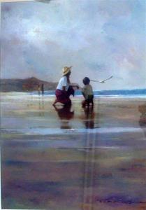 FENNELL Peter 1949,Afternoon at Wamberal,Theodore Bruce AU 2014-02-23