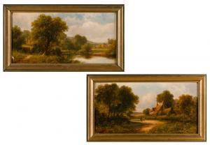 FENSON Robert Robin 1880-1920,Pair of bucolic landscapes,1908,Eldred's US 2023-04-06
