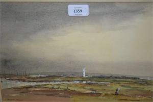 FENTON Alan 1927-2000,Landscape with lighthouse,1976,Lawrences of Bletchingley GB 2015-06-09