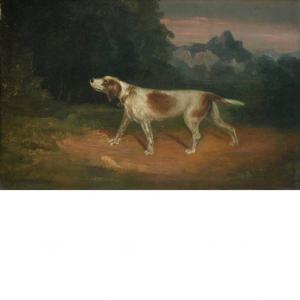 FENTON Charles L 1808-1877,Pointer in a Landscape,1841,William Doyle US 2013-01-15