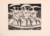 FENTON John Nathaniel 1912-1977,Umbrella Boats,1965,Ro Gallery US 2020-02-05