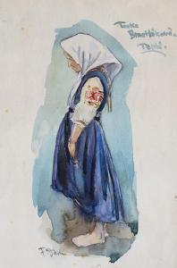 FERDIŠ DUŠA 1888-1958,Girl from Warm (Tonka Zmotláková),Vltav CZ 2021-06-17