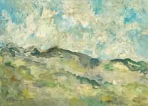 FERENCZY Valer 1885-1954,Hilly landscape,Nagyhazi galeria HU 2021-04-17