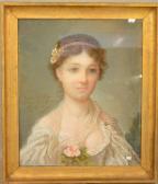 FERENT Angele,Portrait de jeune fille,Rops BE 2016-01-31