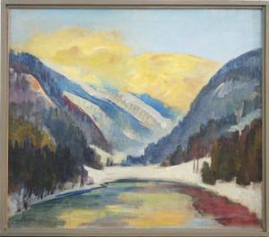 FERENZ Albert,Abendsonne in den Steirischen Bergen,1951,Scheublein Art & Auktionen 2021-07-02