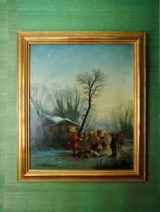 FEREY Edouard 1800-1800,Glissades des marchandes sur la glace,Adjug'art FR 2022-10-29